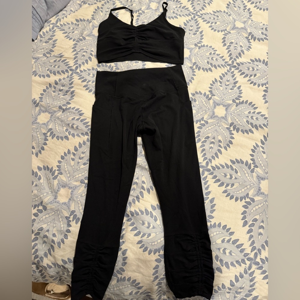 Athleta top and matching leggings both in medium.